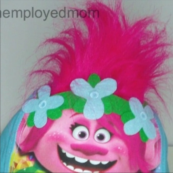 DreamWorks Trolls Poppy Hair Baseball Cap Girls Kids Children Summer Fun Hat - Picture 3 of 11
